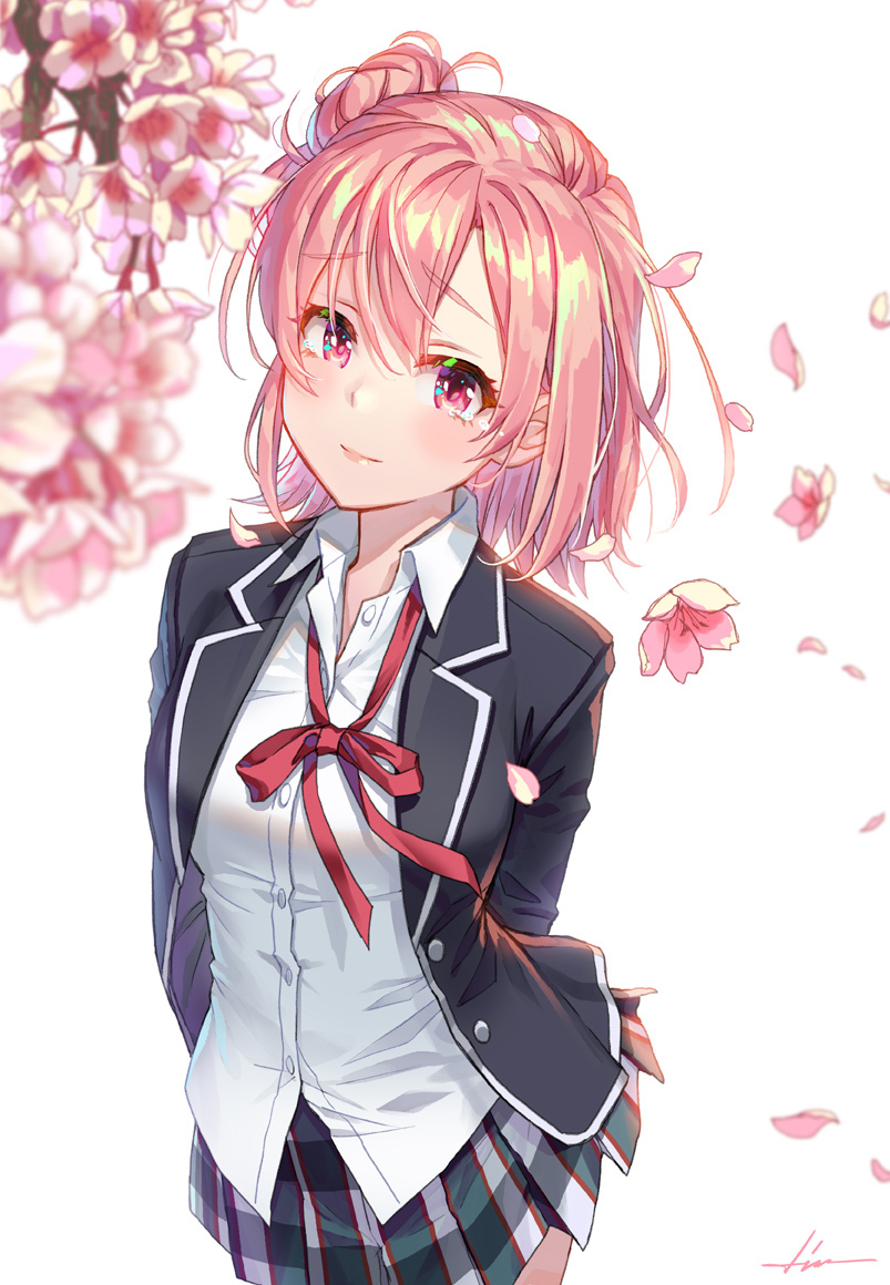 This is a pixiv picture whose title is 由比ヶ浜結衣.