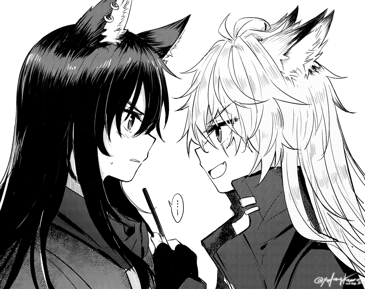 This is a pixiv picture whose title is 落書き「食べる？」.