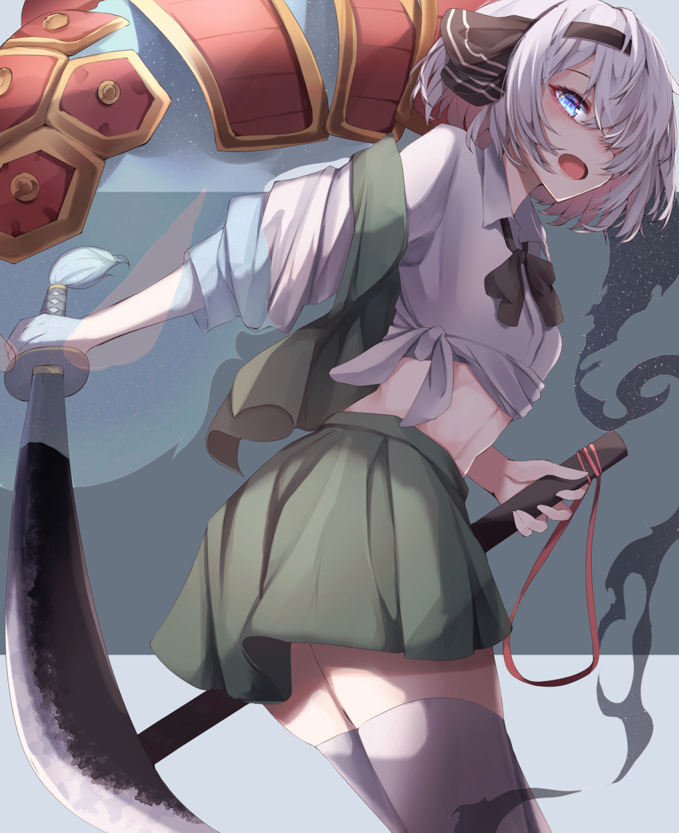 This is a pixiv picture whose title is 半霊　オーバーソ○ル.