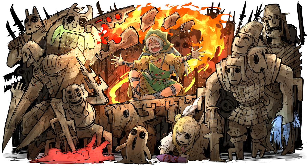 This is a pixiv picture whose title is 神.