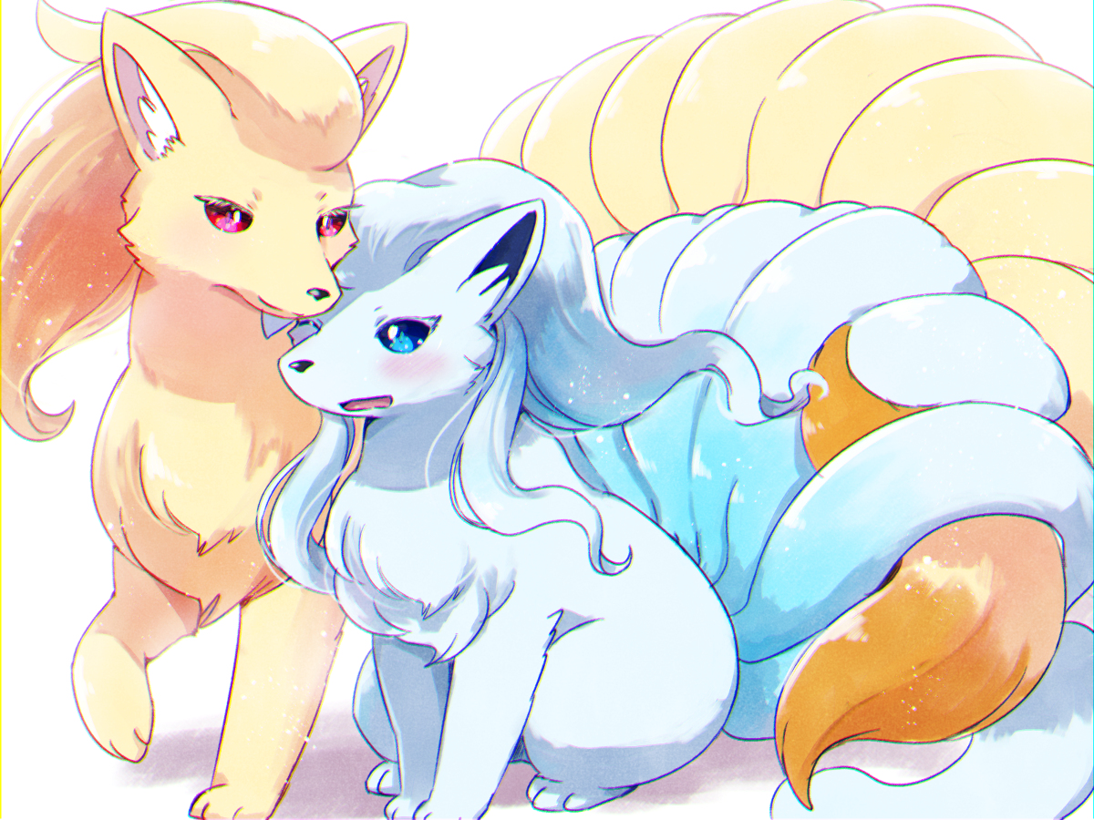 This is a pixiv picture whose title is ♀キュウコン♀.