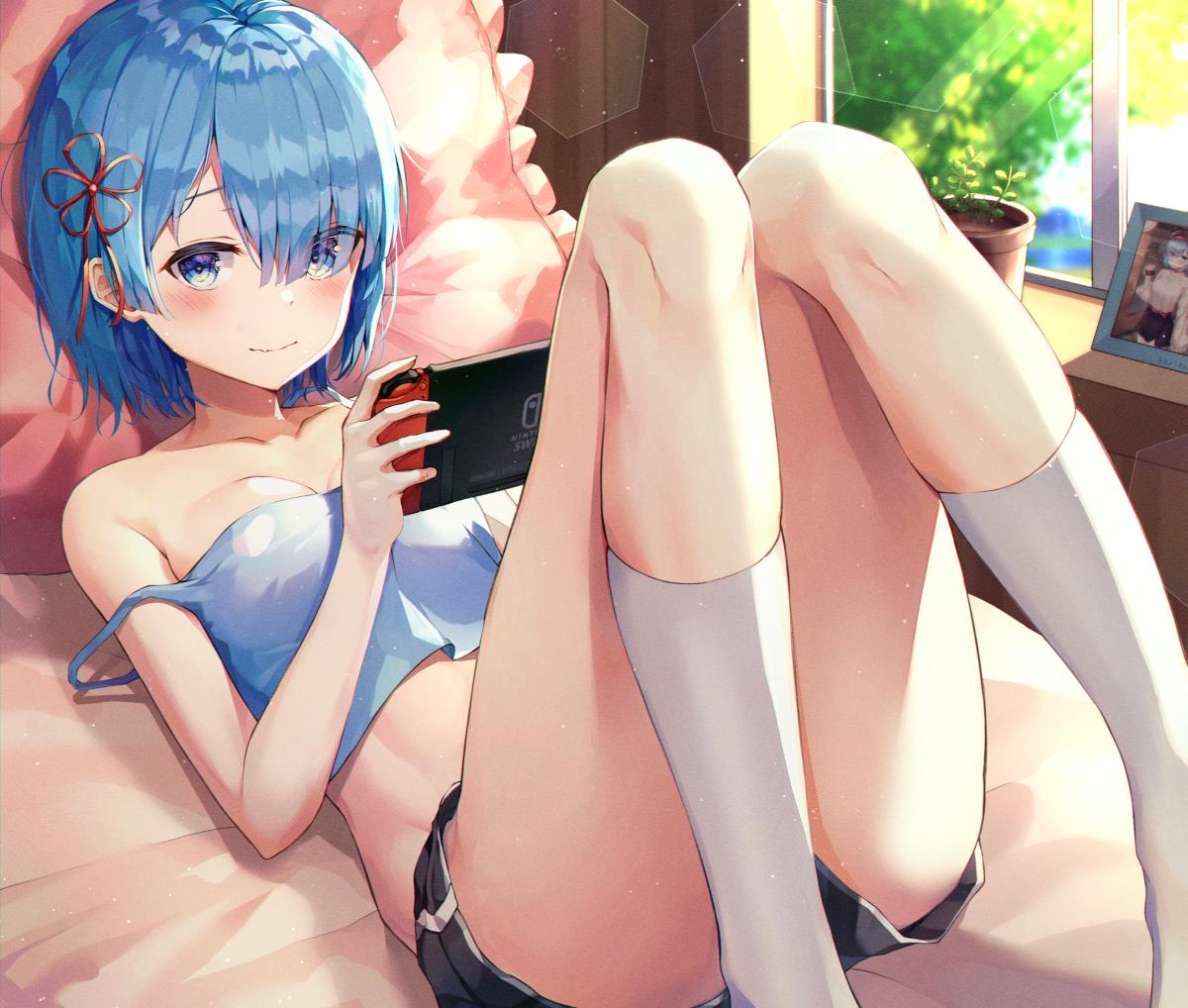 This is a pixiv picture whose title is レム.