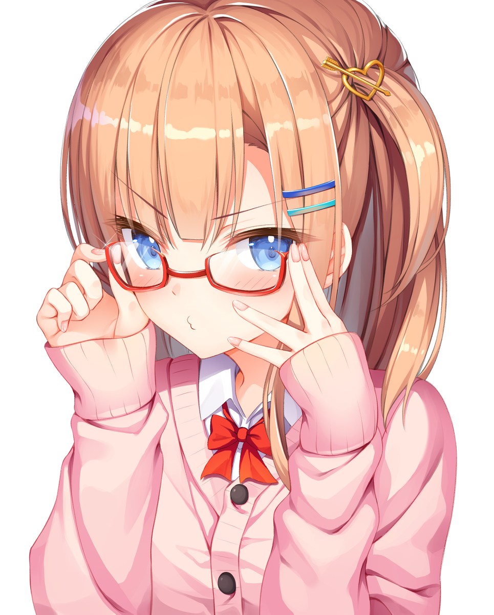 This is a pixiv picture whose title is 幼馴染の男子が眼鏡かけてる人が好きっていうから次の日かけてきた.