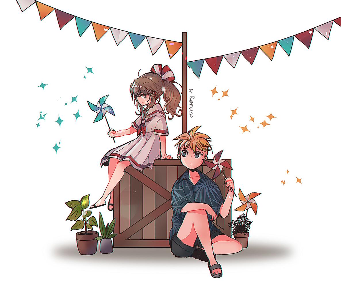 This is a pixiv picture whose title is old work.