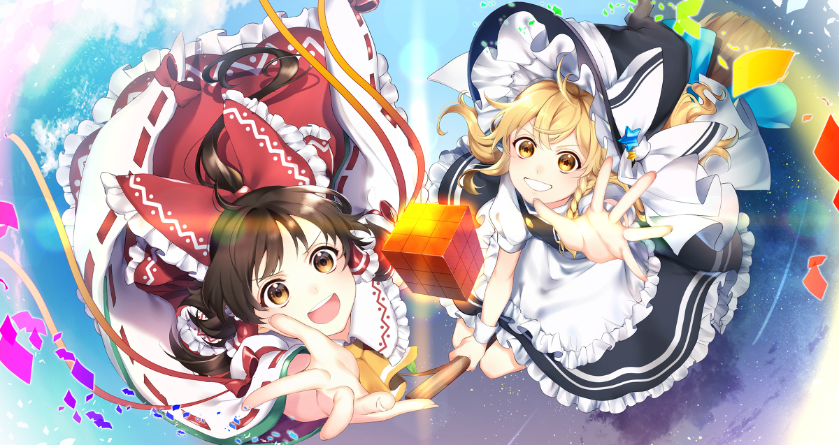This is a pixiv picture whose title is 異変解決！.