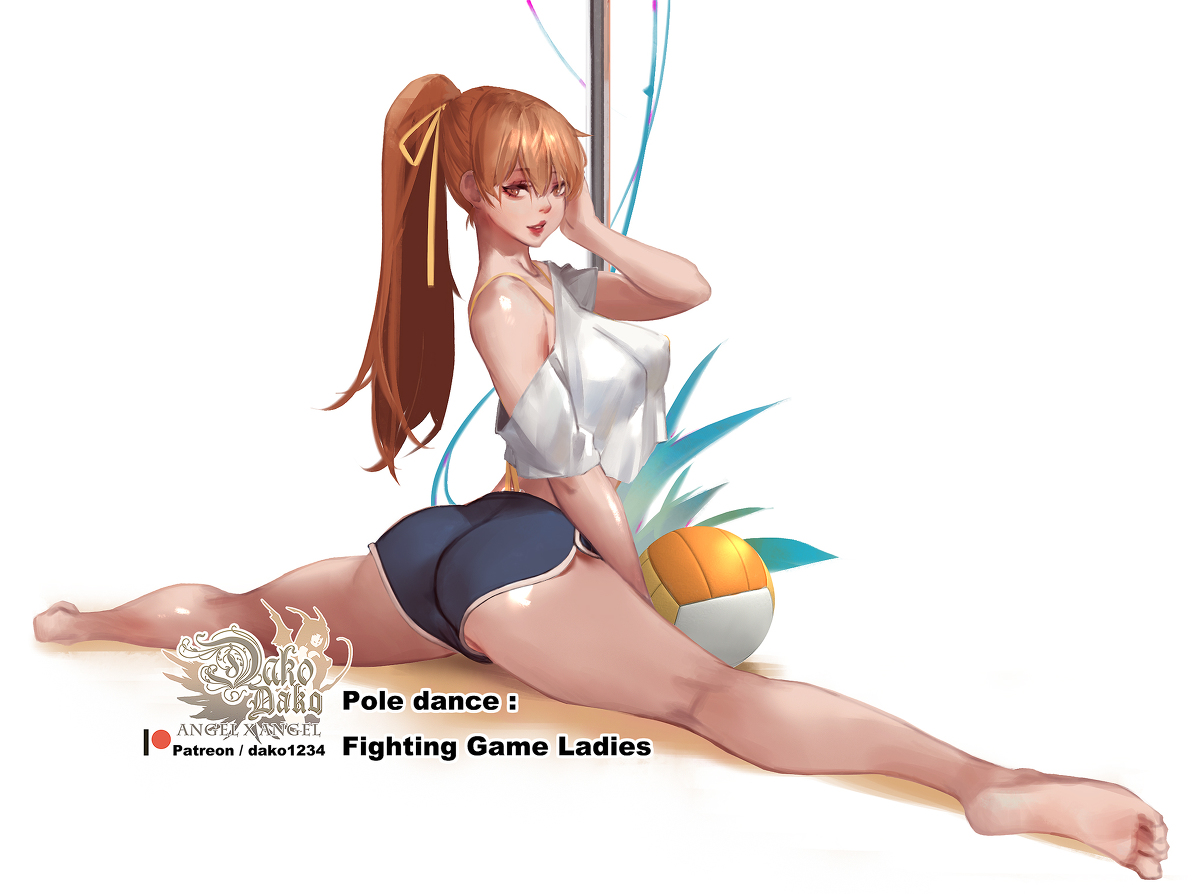 This is a pixiv picture whose title is Pole dance--Kasumi.