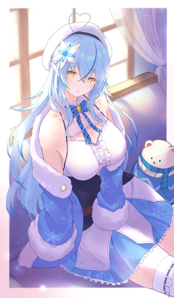 This is a pixiv picture whose title is 雪花ラミィちゃん.
