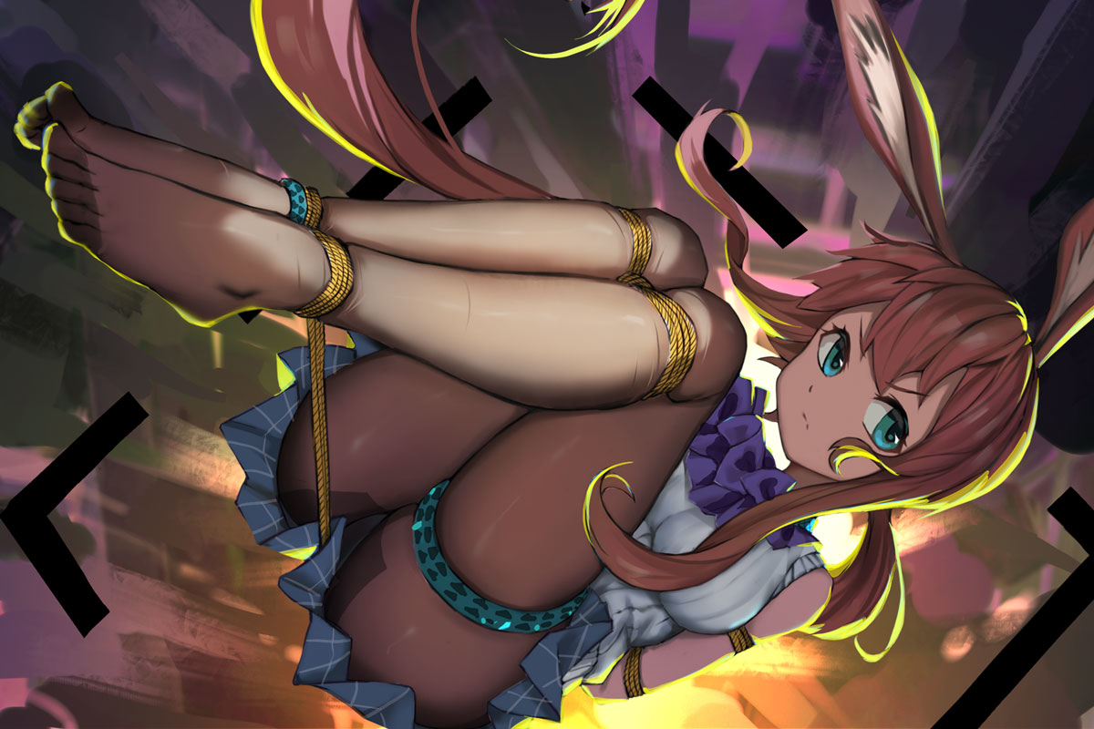 This is a pixiv picture whose title is Bondage Game.