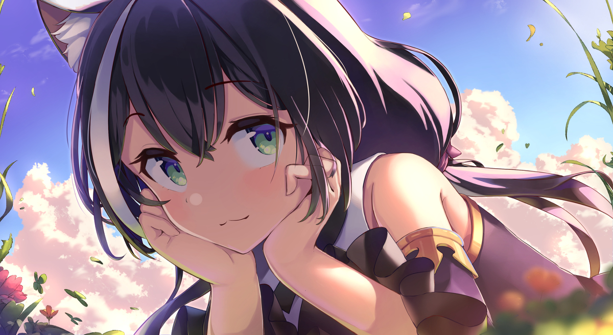 This is a pixiv picture whose title is ネコ見つけたキャルちゃん.