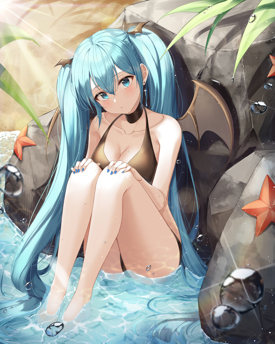 This is a pixiv picture whose title is デビルミク.