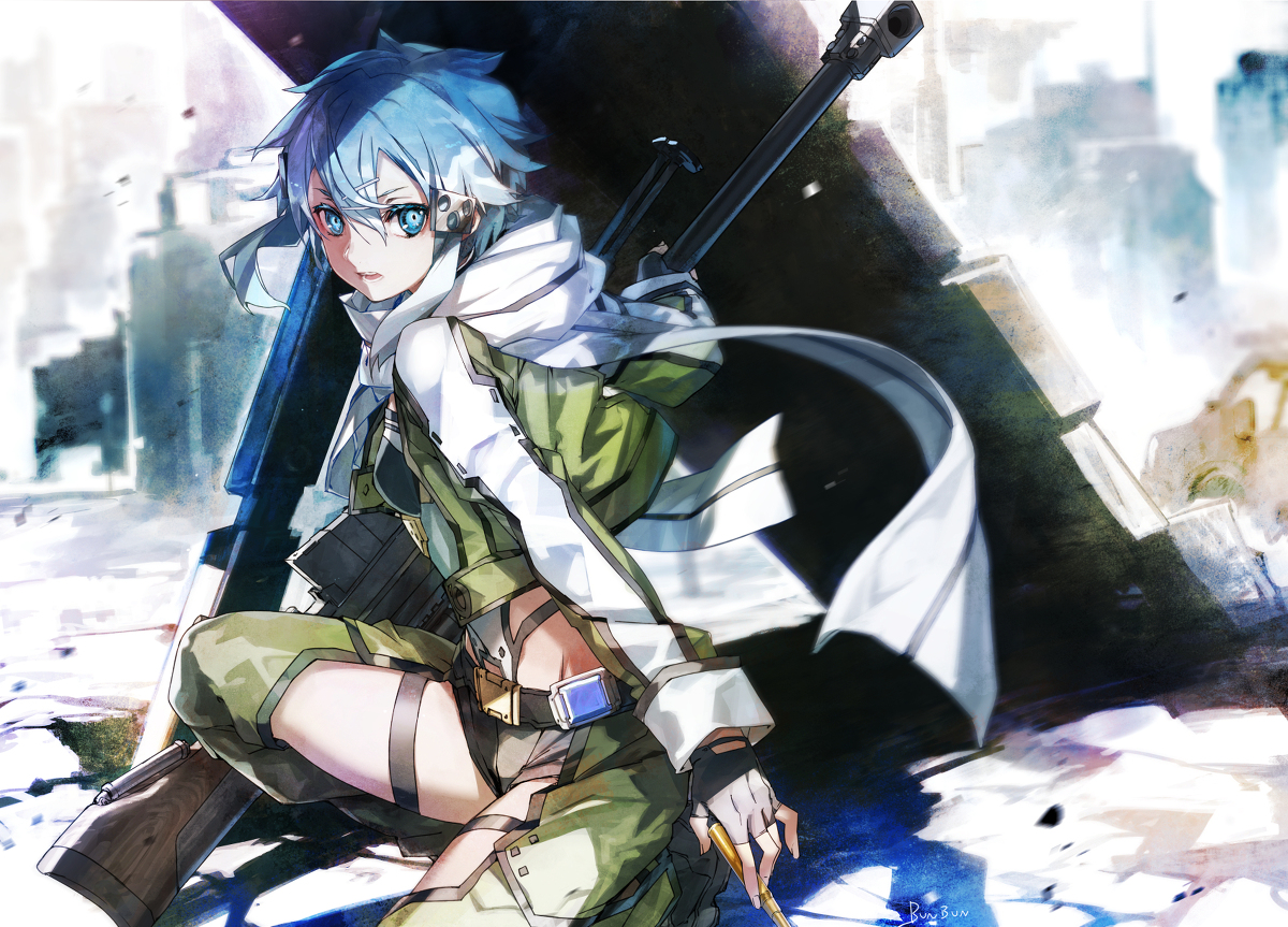 This is a pixiv picture whose title is GGOシノン.