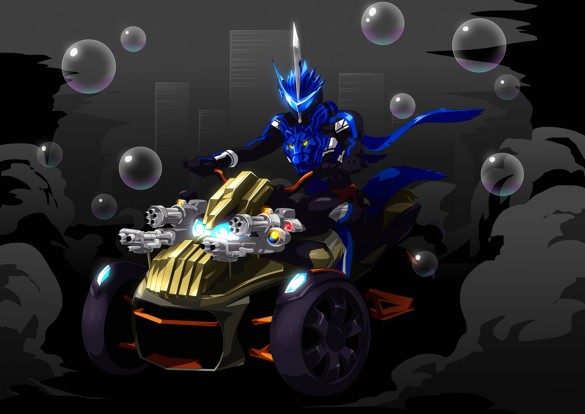 This is a pixiv picture whose title is 仮面ライダーブレイズ.