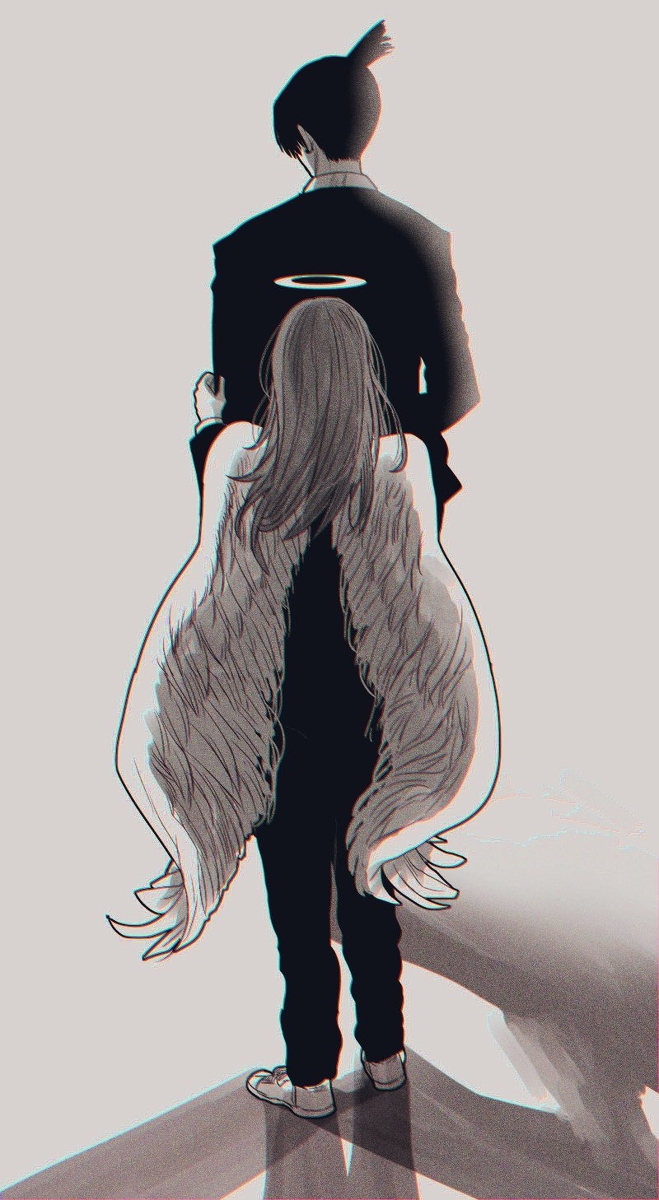 This is a pixiv picture whose title is チェンソーマン.