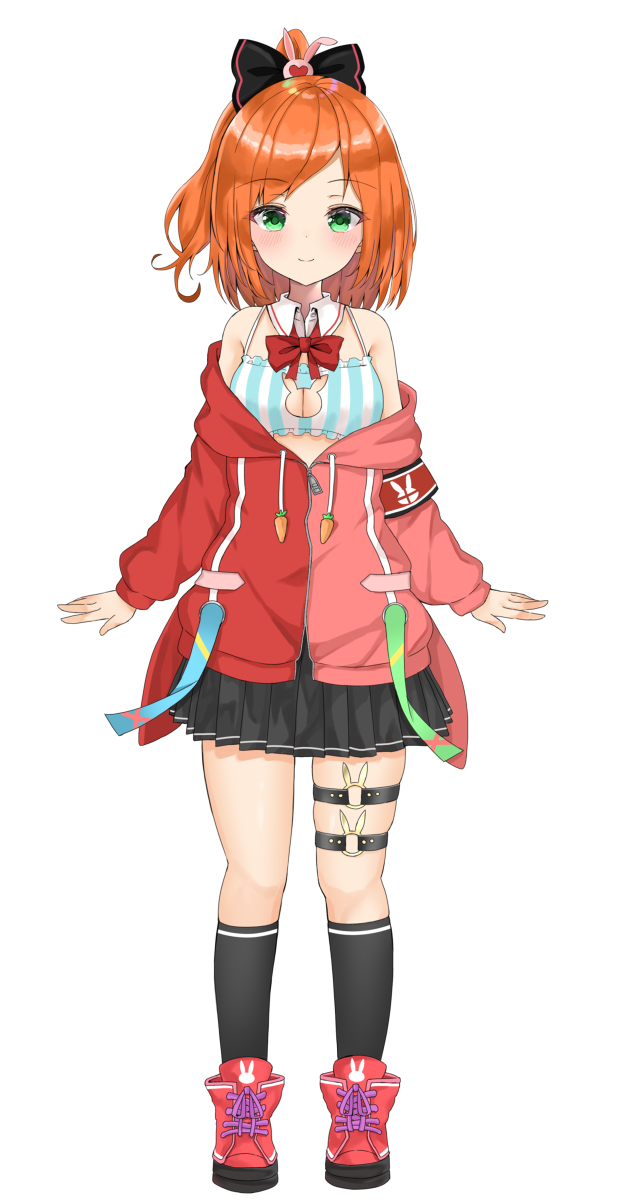 This is a pixiv picture whose title is 【仕事絵】兎推ぽむちゃん.