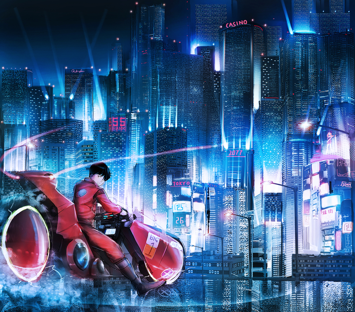 This is a pixiv picture whose title is AKIRA.