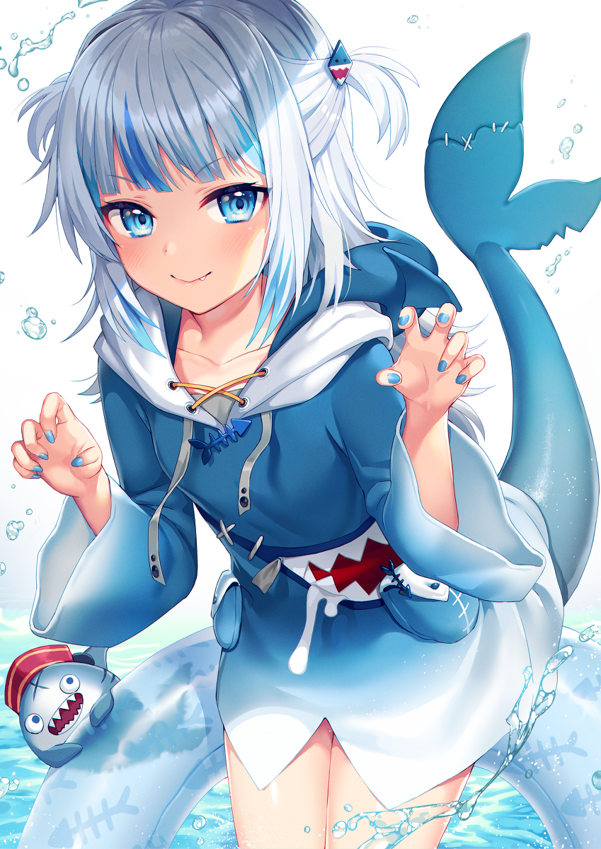 This is a pixiv picture whose title is Gawr Gura.