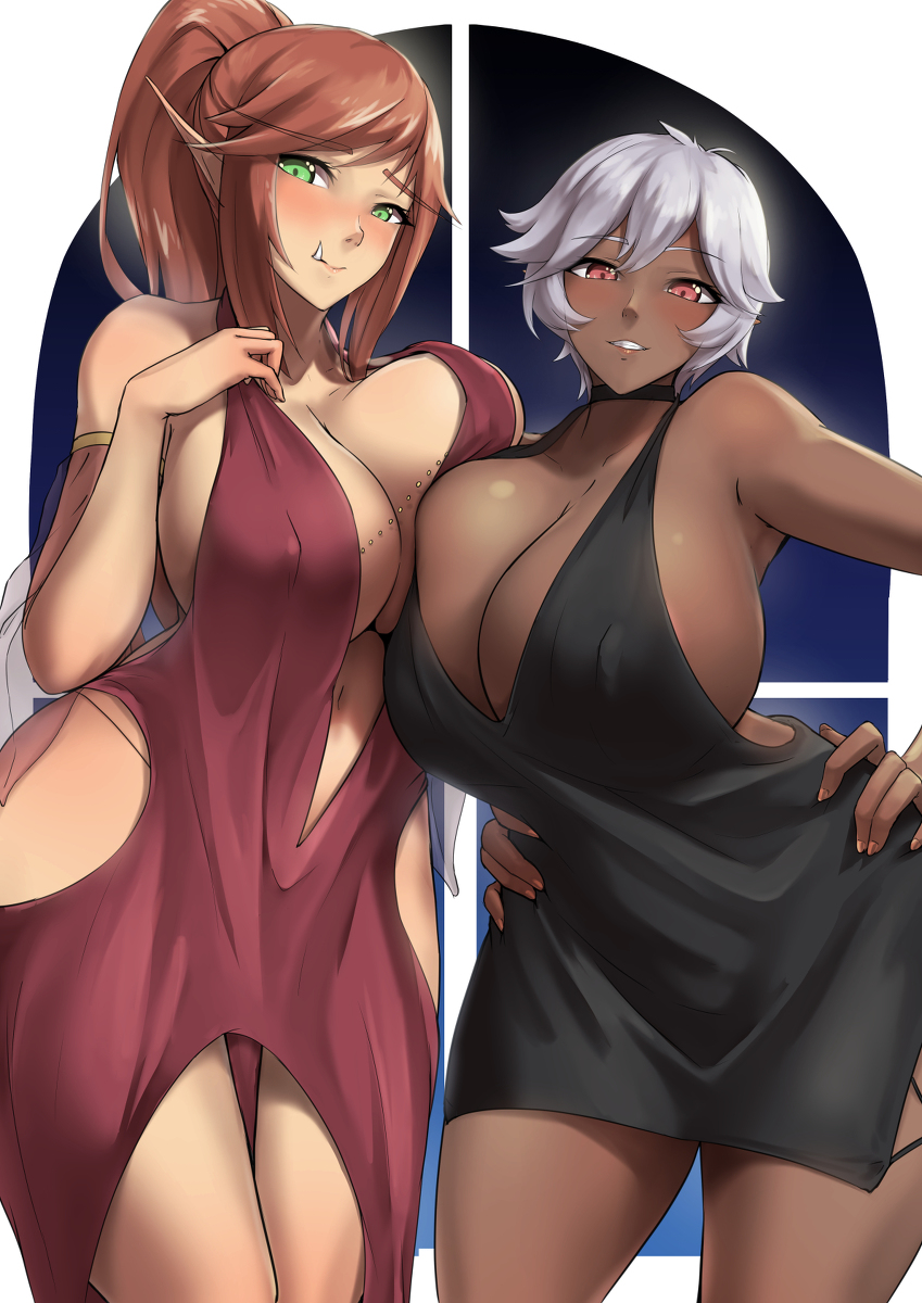 This is a pixiv picture whose title is Nearie & Colette.