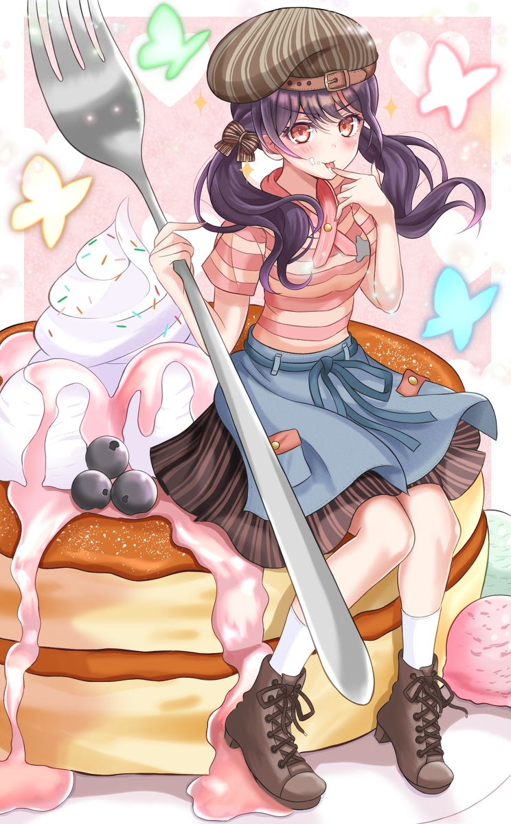 This is a pixiv picture whose title is 背のびしたGirl.
