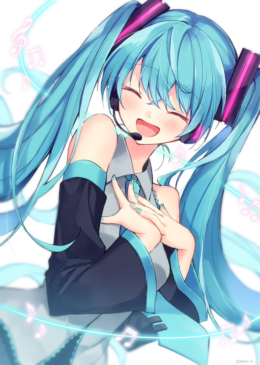 This is a pixiv picture whose title is MIKU.