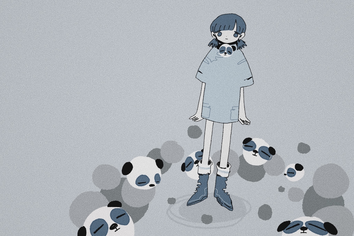 This is a pixiv picture whose title is 🐼.