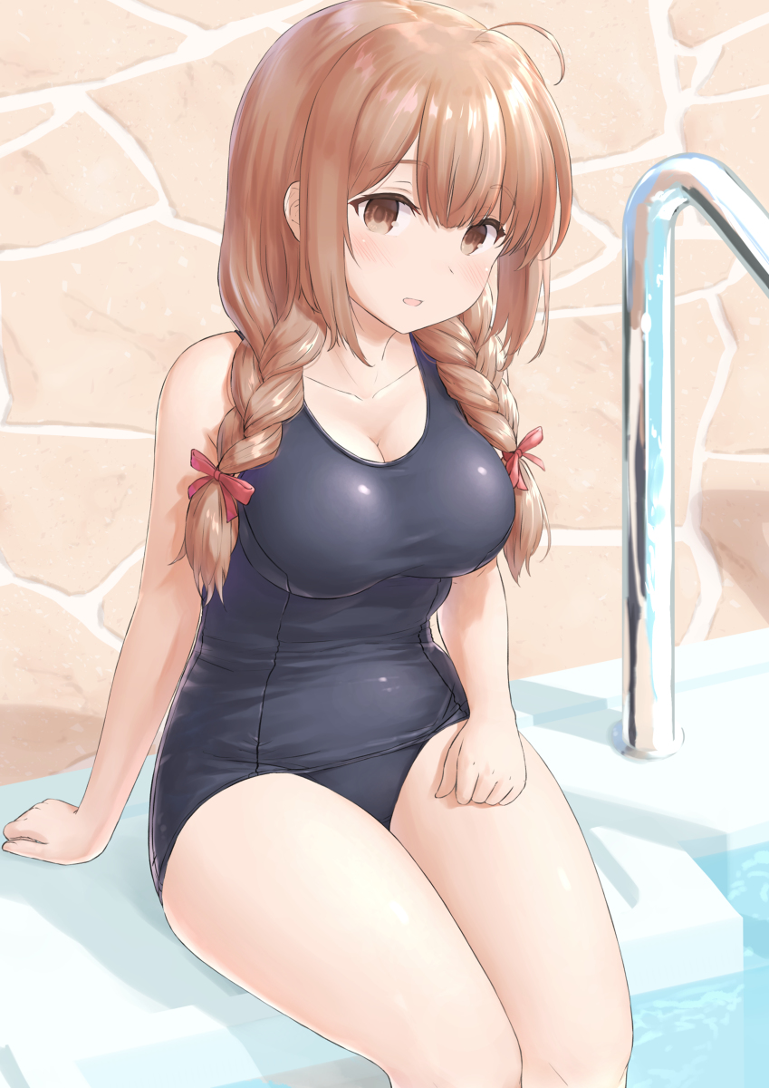 This is a pixiv picture whose title is スク水神州丸。.