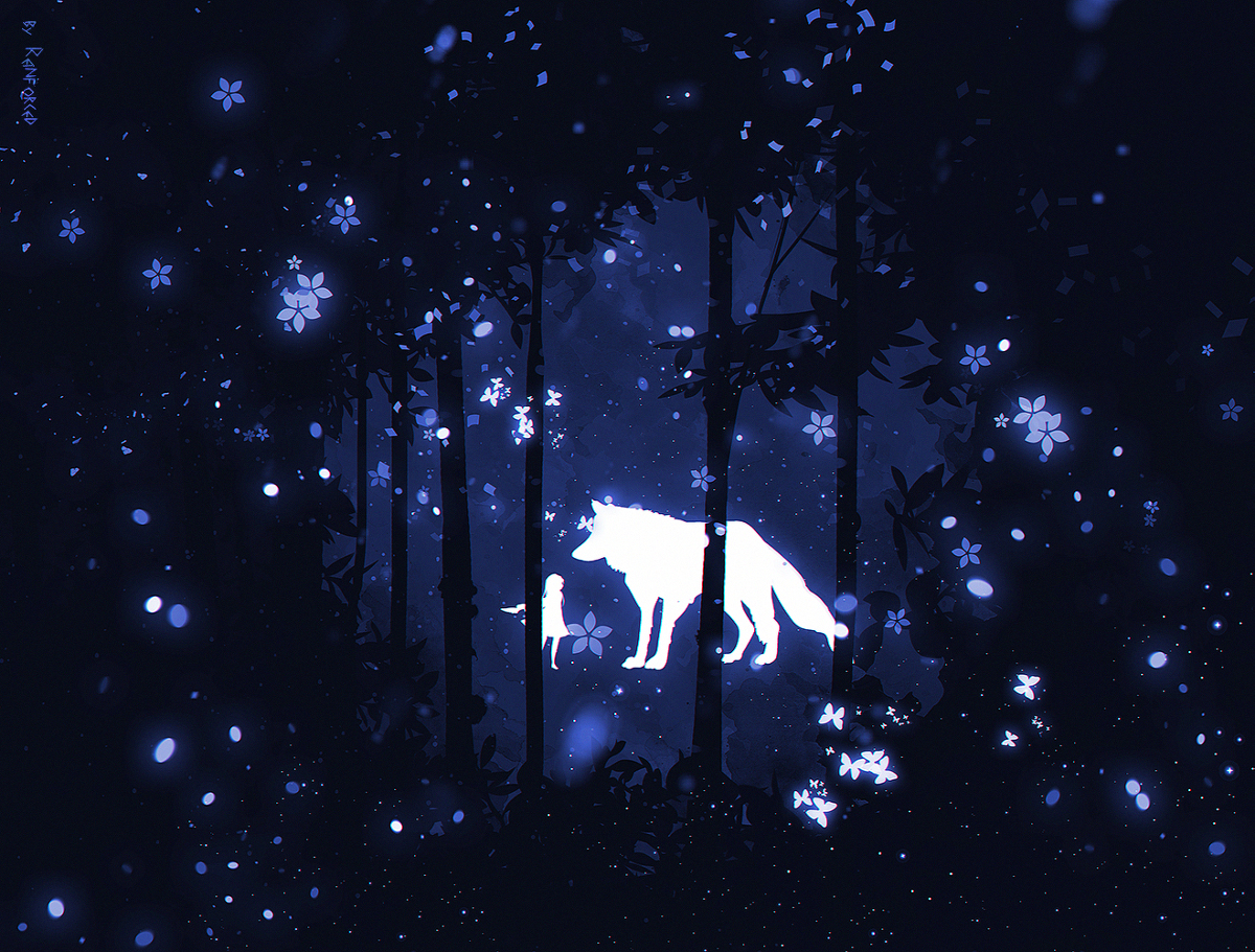 This is a pixiv picture whose title is midnight.