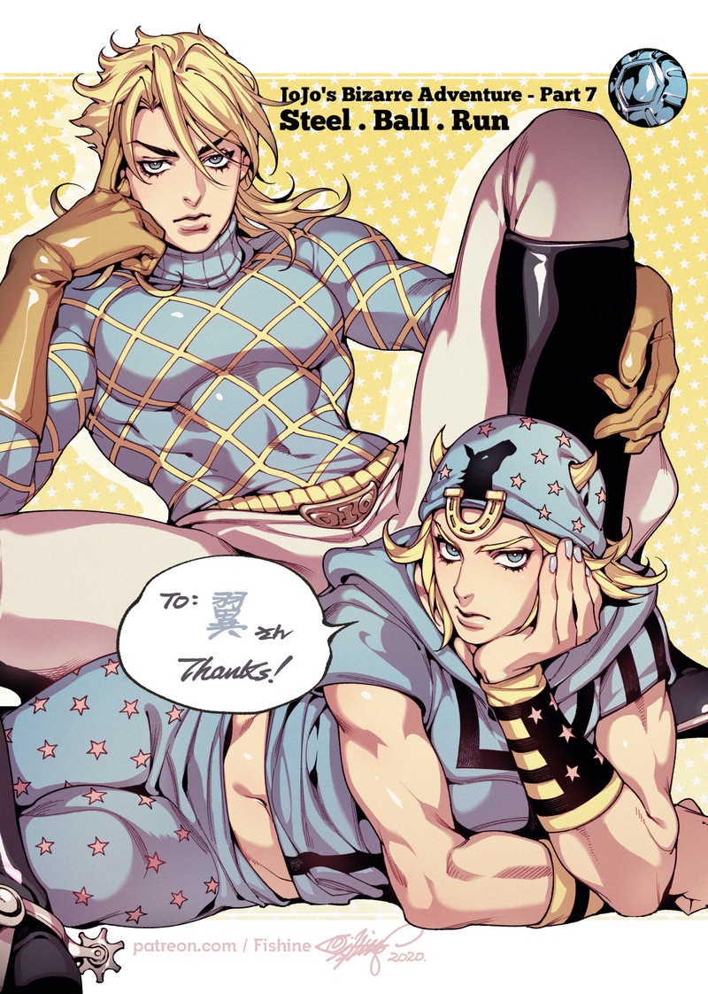 This is a pixiv picture whose title is SBR - Diego & Johnny.