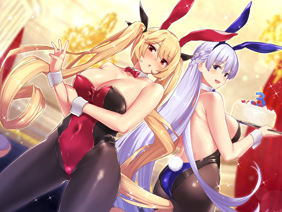 This is a pixiv picture whose title is アズールレーン3周年.