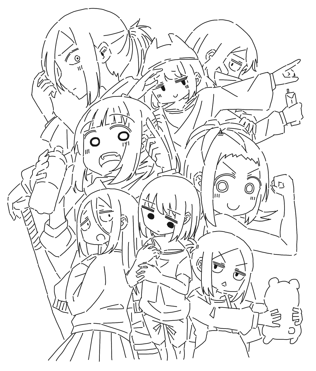 This is a pixiv picture whose title is 仲間.