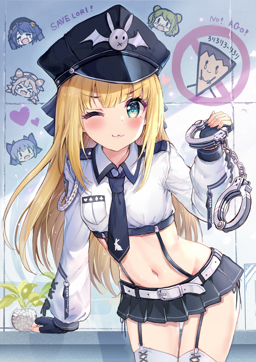 This is a pixiv picture whose title is 🚓開けろ‼物述警察だ‼🚓.