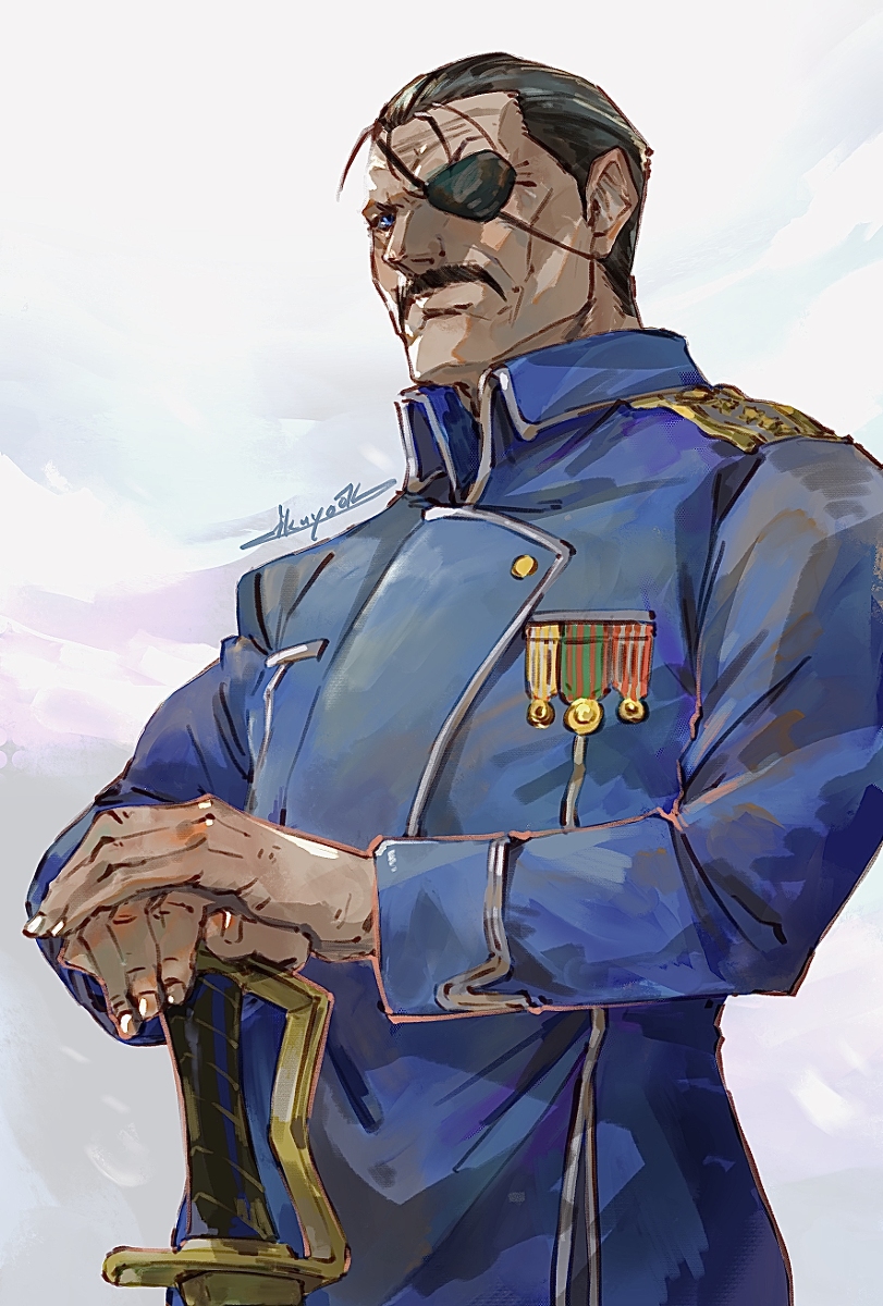 This is a pixiv picture whose title is キング・ブラッドレイ.