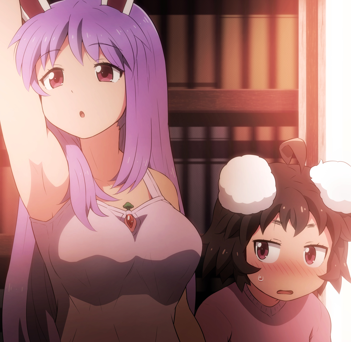 This is a pixiv picture whose title is (＿)＿)←(;┏_┏).