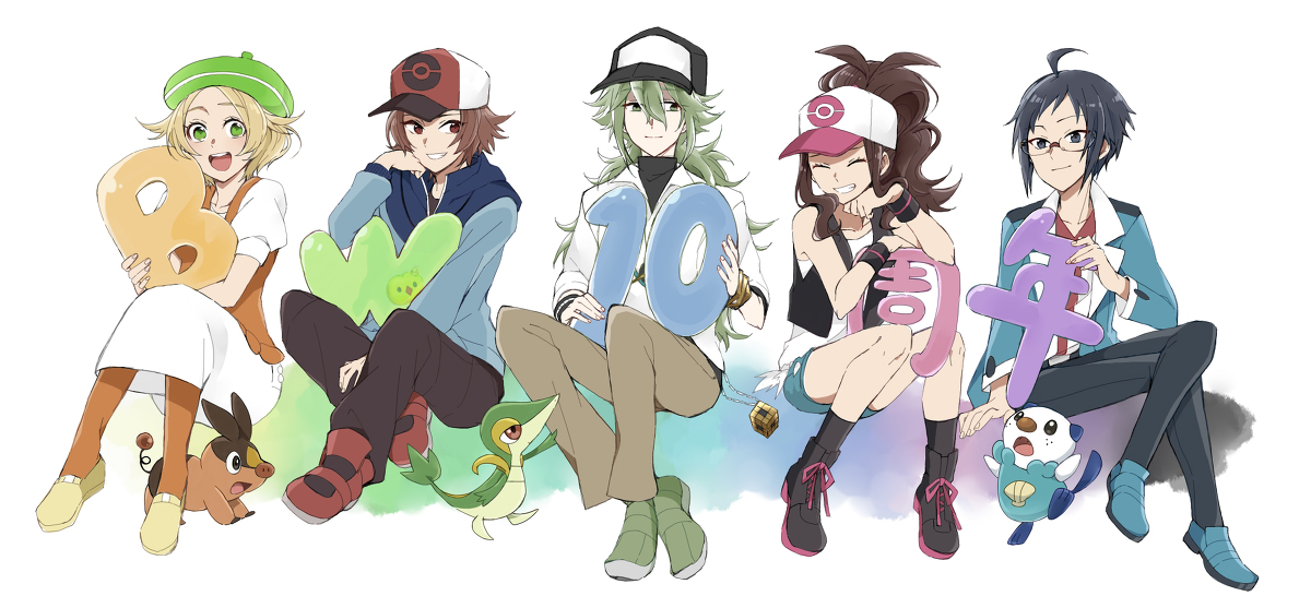 This is a pixiv picture whose title is BW10周年.
