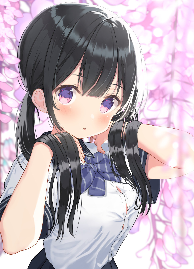 This is a pixiv picture whose title is おさげ.