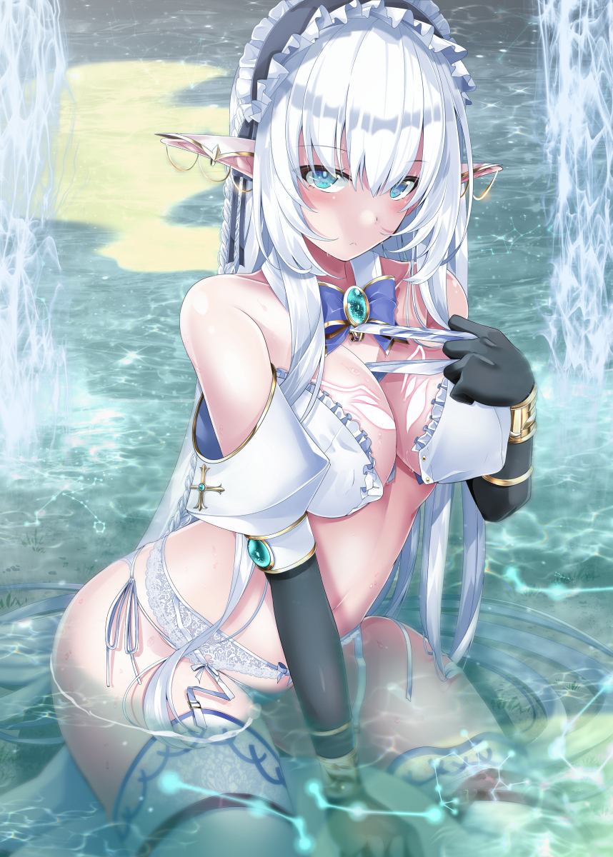 This is a pixiv picture whose title is エルフさんとダイスロールダンジョン21.