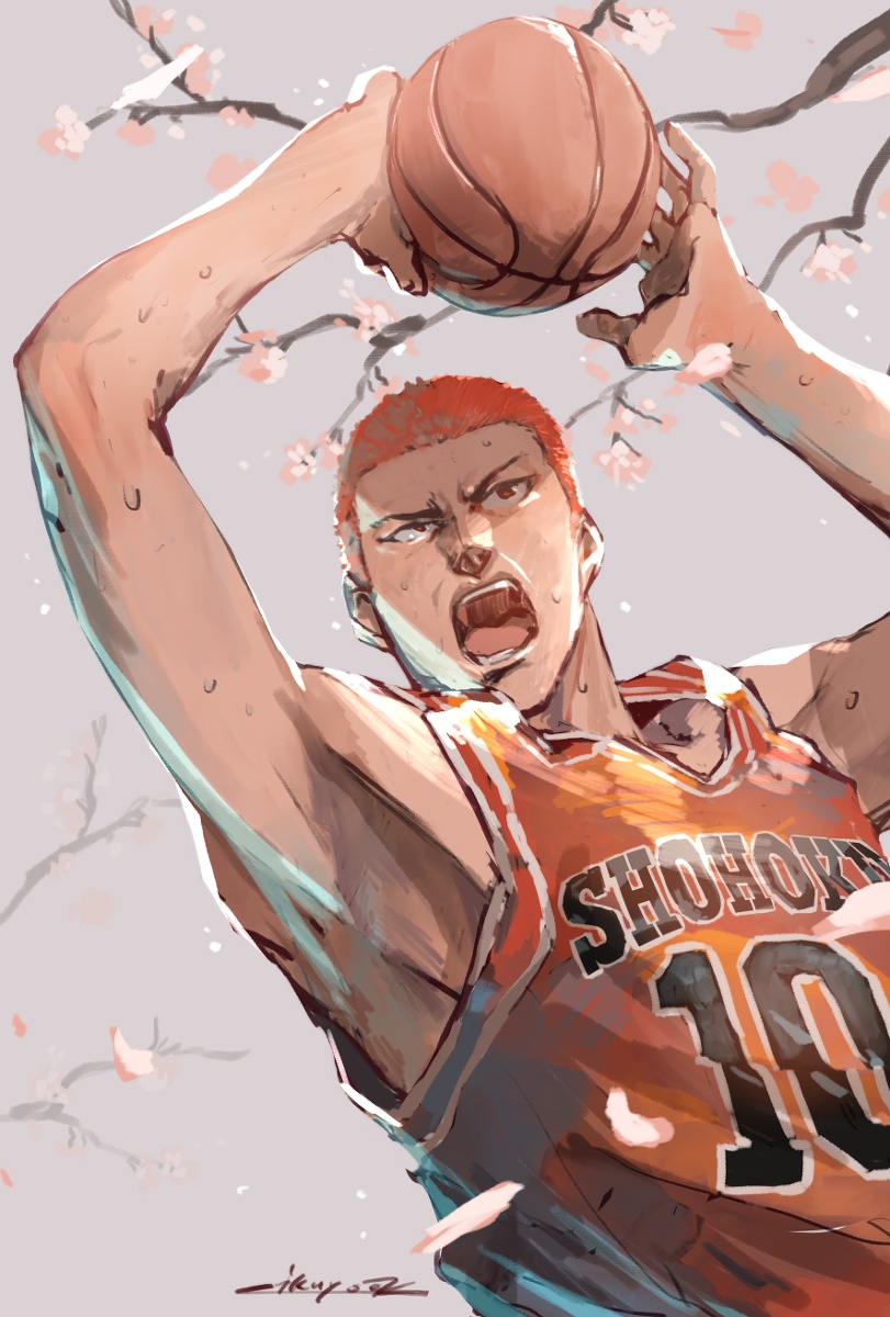 This is a pixiv picture whose title is 桜木花道.