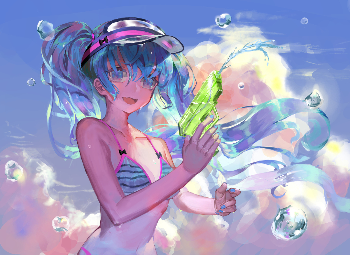 This is a pixiv picture whose title is 初音みく生誕2020.