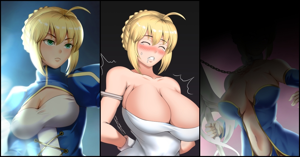 This is a pixiv picture whose title is アルトリア・ペンドラゴン「洗脳」.