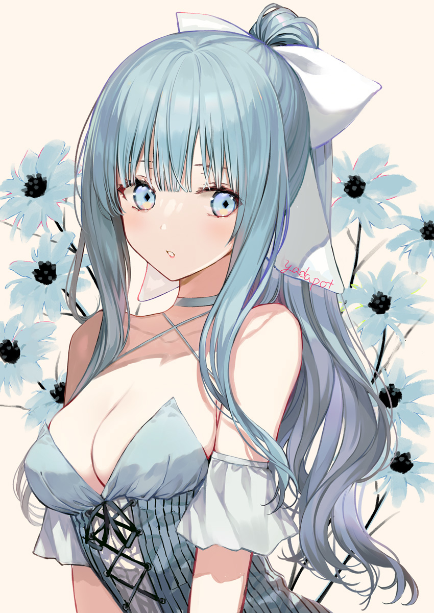 This is a pixiv picture whose title is 水色.