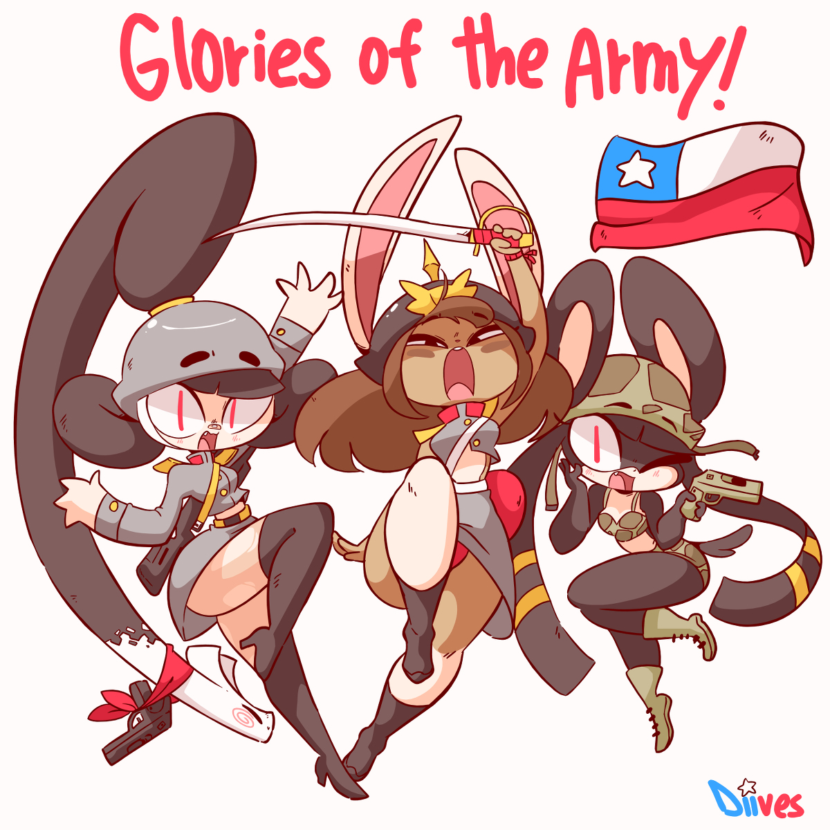 This is a pixiv picture whose title is Glories Of The Army.