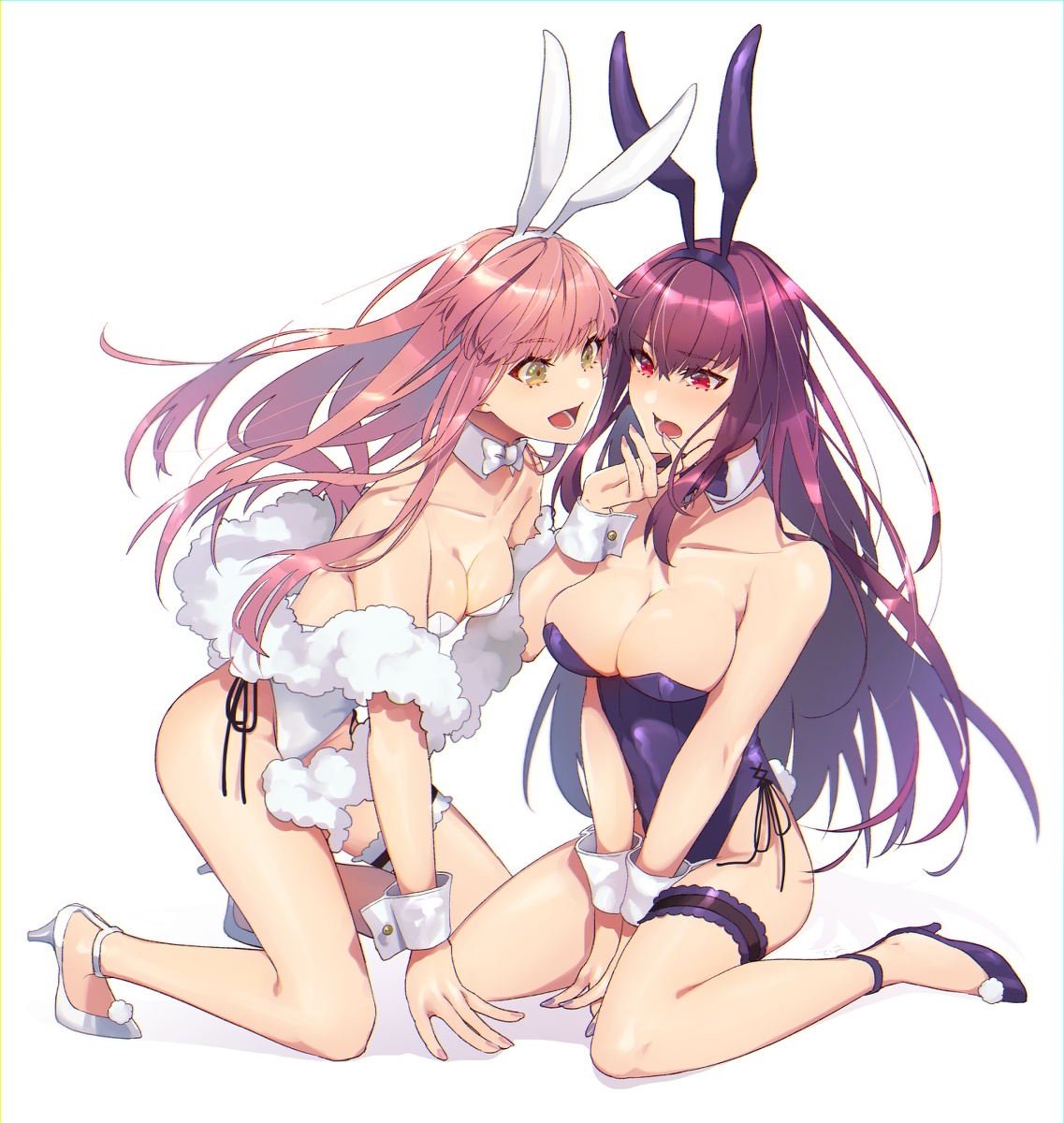 This is a pixiv picture whose title is 🐰🐰.