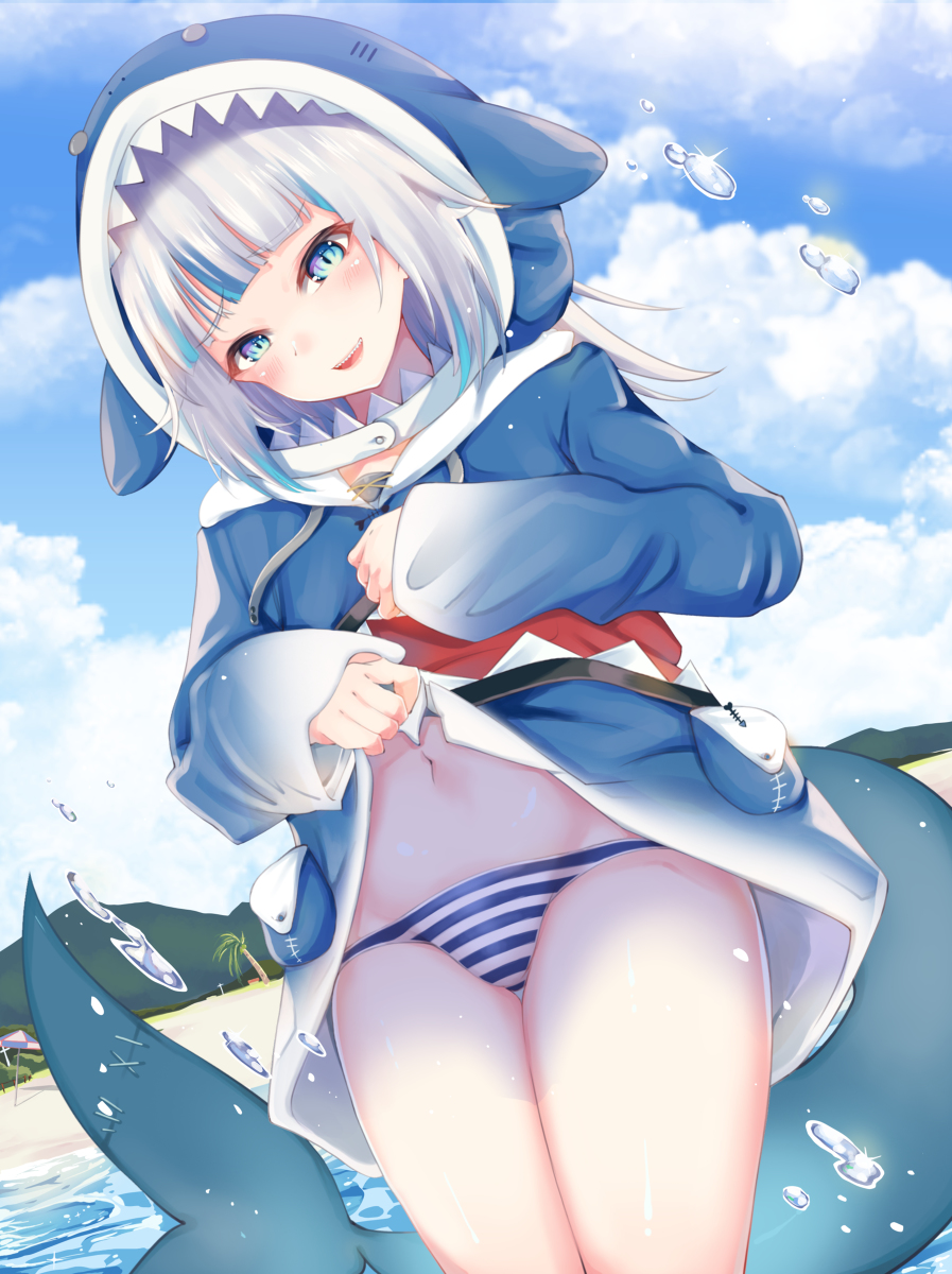 This is a pixiv picture whose title is Gawr Gura F A N A R T.