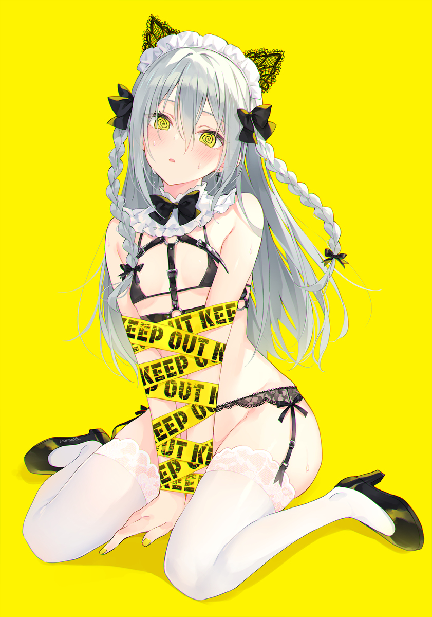 This is a pixiv picture whose title is KEEP OUT⚠.