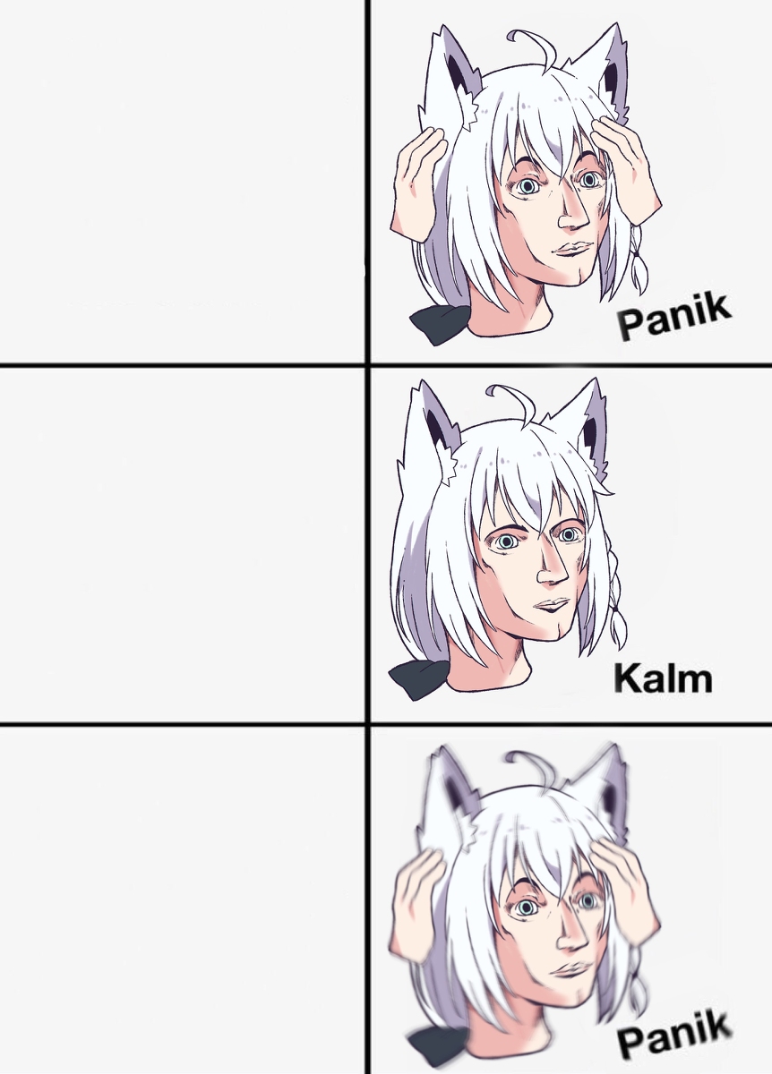 This is a pixiv picture whose title is Panik. Kalm. Panik..