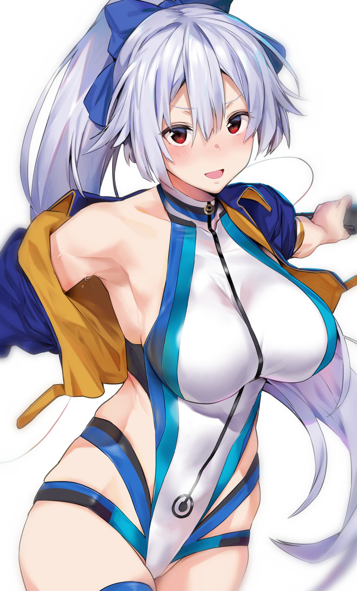 This is a pixiv picture whose title is 水着巴さん.