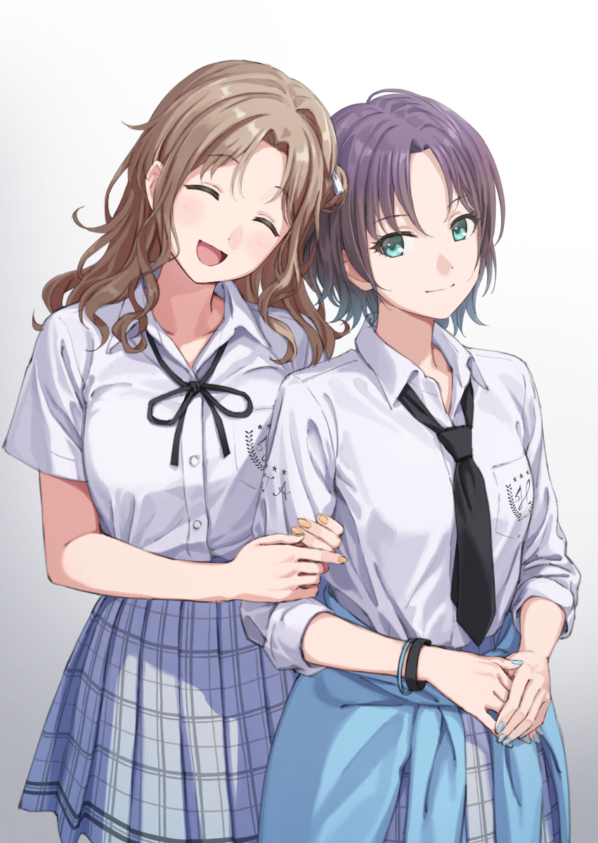 This is a pixiv picture whose title is 透と雛菜.