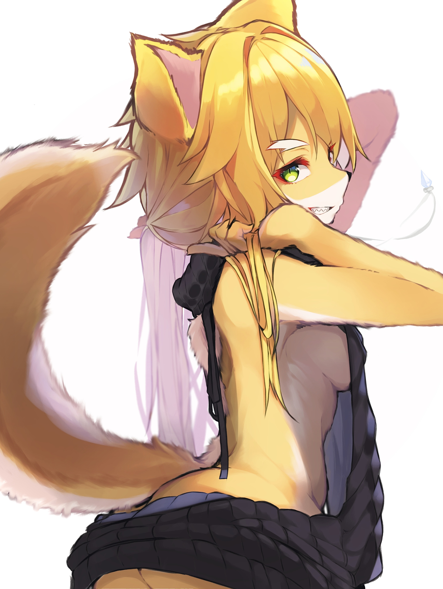This is a pixiv picture whose title is 半獣フレデリカ.