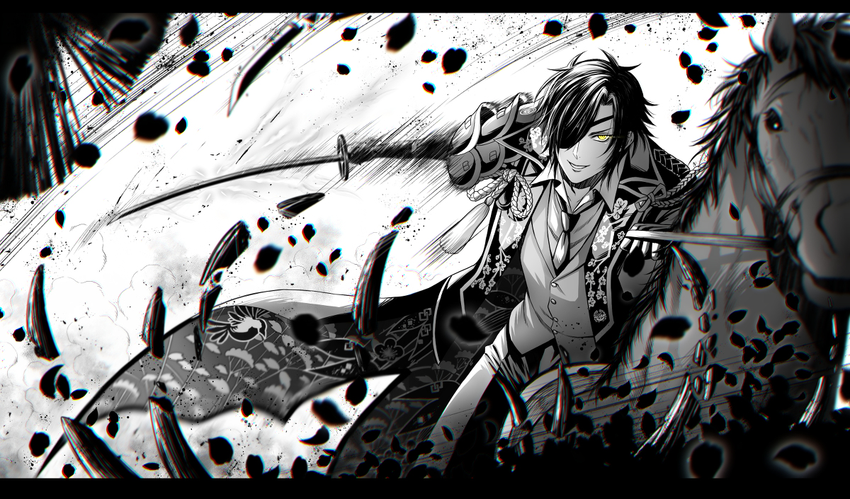 This is a pixiv picture whose title is 先制攻撃.