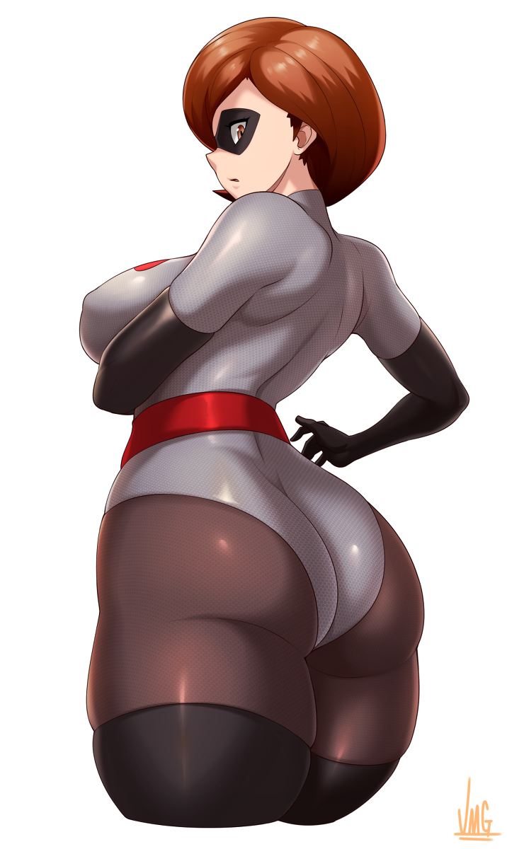 This is a pixiv picture whose title is Elastigirl (Remake).