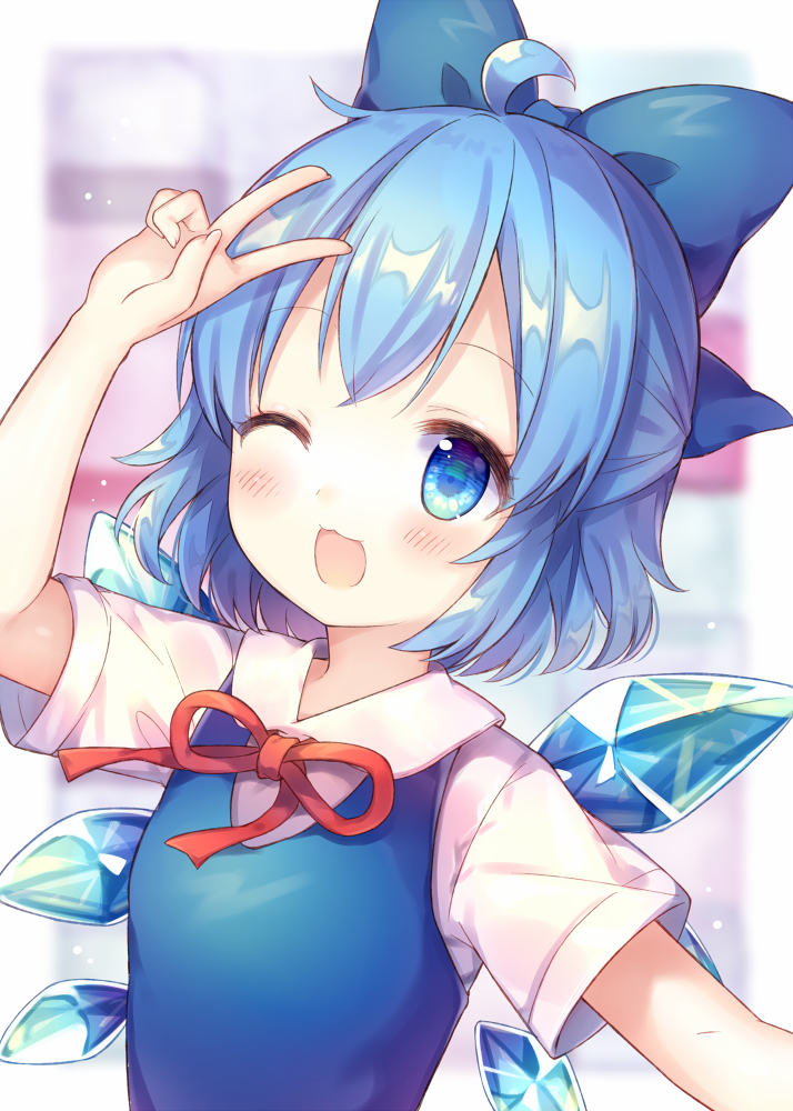 This is a pixiv picture whose title is ⑨.